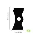 Black acrylic clay sculpting tool with dimensions 13x7cm and weight 18.9g, ideal for pottery. - Black 8