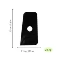 Black acrylic clay sculpting tool, irregular shaping pottery knife with central hole, 13x7cm - Black Size 10