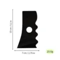 Acrylic ceramic pottery shaping tool with dimensions 13x7cm for clay sculpting and art. - Black No.11