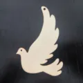 Colgante de pájaro de madera inacabado, adorno DIY en blanco para fiesta de vacaciones - 10 piezas estilo 2 (8,5x12 cm)