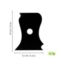 Acrylic clay shaping tool variant, irregular pottery carving mold with dimension spec. - Black No.13