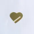 Gold Mirror Acrylic Heart Shape Drink Tags DIY Wedding Party Glass Edge Place Cards - Gold Heart Set / 30Pcs Pack