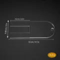 Acrylic sewing pleating gauge tool 12cm transparent fabric pleater tool variants - Style E