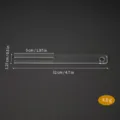 Acrylic sewing gauge tool for pleats with size markers, clear fabric pleater ruler tool. - Style J