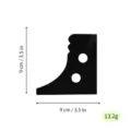 Black acrylic ceramic shaping tool for irregular clay carving vessel 9x9cm size - Black Number 21