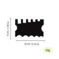Black acrylic clay shaping tool irregular ceramic carving scraper 8x5cm 10g crafting accessory - Black No. 23