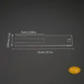 Transparent acrylic sewing pleating tool, fabric tuck gauge template for DIY crafts. - Style L
