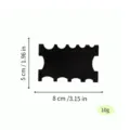 Black ceramic clay shaping tool, pottery polymer sculpting scraper, 8x5cm art accessory - Black No. 24
