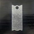 Ακρυλικό πλακέτα όνομα glitter DIY κρεμαστό κυπέλλου ασημί μαύρο αξεσουάρ μόδας - Στυλ Β Ασημί