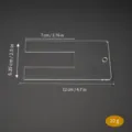 Clear transparent acrylic sewing pleating template tool fabric guide measuring gauge - Pattern O