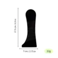 Black acrylic ceramic shaping tool irregular clay carving vessel, 17.5x7cm, 22g. - Black No. 27
