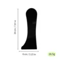 Black acrylic clay sculpting shaping tool, irregular contour pottery tool, 20x8cm, 28.5g - Black No. 28