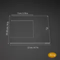 Transparent acrylic sewing pleater tool, durable fabric pleating guide for sewing crafts. - Pattern R