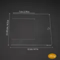 Clear acrylic sewing pleating tool U-shaped fabric pleater guide accessory 28.8g - Pattern S