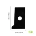 Black acrylic ceramic shaping tool clay carving cutter with 11x7cm size and 17.2g weight. - Black No. 31