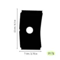 Irregular clay shaping tool acrylic ceramic carving mold craft template with center hole - Black, Size 38