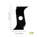 Black acrylic clay sculpting tool irregular ceramic shaping craft DIY instrument 12x8cm - Black, Size 40