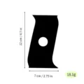 Pottery clay shaping tool S-shaped trimming blade 12x7cm 18.1g ceramic sculpting supply - Black, Size 41