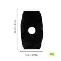 Acrylic clay shaping tool pottery carving tool irregular shape with center hole 12x7cm 20g - Black, Size 42