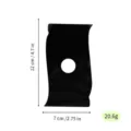 Black irregular clay carving tool pottery shaping slice 12x7cm light weight craft accessory - Black Size 43