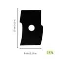 Black acrylic irregular clay carving shaping tool, ceramic pottery crafting accessory, 12x8cm. - Black Size 44