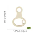 Wooden cross stitch thread organizer floss card holder craft DIY sewing tool 2.0 inch - Style F 50 Pieces
