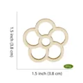 Wooden flower cross stitch thread organizer, 1.5 inch compact sewing floss drop bobbin. - Style H 50 Pieces