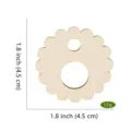 Wooden flower cross stitch thread organizer DIY sewing floss spool holder 1.8 inch 50pcs - Style I 50 Pieces