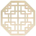 Hölzerner hohler Untersetzer Topfunterlage, geometrische hitzebeständige Küchenmatte. - Stil 12