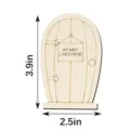 Puerta de hadas de madera decoración en miniatura artesanía DIY rodaja de madera comprar - N.º 6 (1 pieza)