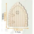 Puerta de hadas de madera artesanía en miniatura para decoración del hogar DIY, adorno. - N.º 14, 1 pieza