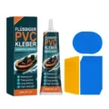 Flüssig PVC Kleber Reparaturset mit Klebstoff Flicken und Schaber für aufblasbare Pool Matratze. - 90ml-Set