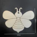 Découpe d'abeille en bois brut ornement suspendu pour bricolage décoration de Pâques - Style Abeille / 10 pièces