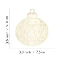 Boule de noel en bois brut non finie suspension decorative de fete diy 9x7.5cm - Style 3 (10 Tranches de Bois & Cordes)