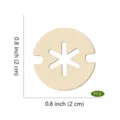 Wooden pom pom button DIY detachable fastener 2cm circle wooden snap for winter hats craft - Style F