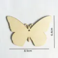 Découpe papillon en bois brut non fini pendentif de bricolage DIY pour décoration de maison. - Style Papillon / 10 pièces