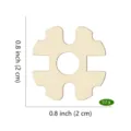Wooden DIY snap fastener button for pom poms 0.8 inch 2 cm craft accessory piece - Style H