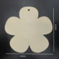 Plaque suspendue en bois forme fleur non finie bricolage artisanat déco fête maison. - Style Fleur / 10 pièces