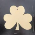 Plaque suspendue trèfle en bois brut bricolage ornement d'artisanat vierge pour déco - Style Trèfle / 10 pièces