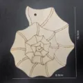 Ornement suspendu en bois coquillage découpé, plaque artisanale DIY non finie pour déco. - Style Conque / 10 pièces