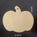Plaque de citrouille en bois non finie vierge DIY art et artisanat decor de vacances - Motif de Citrouille / 10 pièces