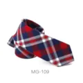 Men's narrow plaid tie business casual British style necktie for daily wear and formal events - MG-109