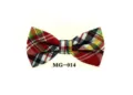 Klassische Herren Baumwoll Karo Fliege, bunte Tartan Schleife für Party und Business Anzug. - MG-014
