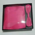 Elegant hot pink men cummerbund and bowtie set for wedding parties and formal evening events. - One Size / Rose Red