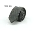 Classic mens wool plaid tie formal business wedding suit necktie detailed display - WOOL-005