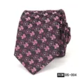 Corbata hombre 8cm negocios boda detalle, elegante patrón floral, tela calidad. - DS-004
