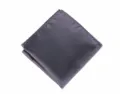 Pañuelo de bolsillo para traje de hombre elegante rayas finas para boda fiesta - Pañuelo cuadrado gris oscuro