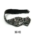 Men's paisley pattern bow tie with adjustable strap, classic printed formal neckwear. - Cashew Floral Style(MG-052)