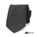 Corbata jacquard negra clásica para hombre de 8cm, elegante corbata formal de negocios. - DS-018