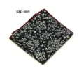 Pañuelo de bolsillo para hombre de algodón con estampado floral accesorio detalle. - Floral Azul Marino(SH-009)